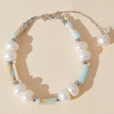 blue imperial stone beaded bracelet
